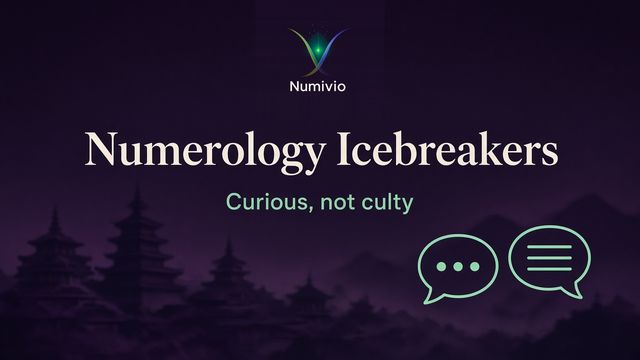 Numerology first-date icebreakers